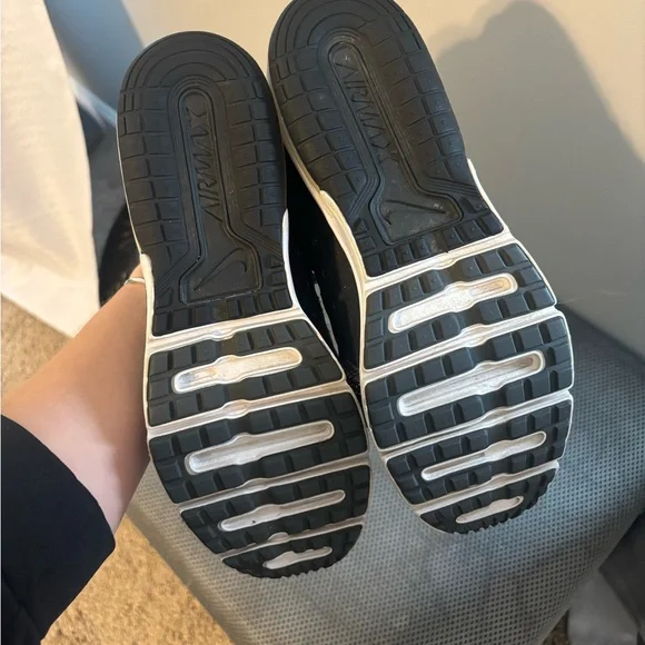 Nike Air Max Black and White Athletic Shoes - Picture 3 of 3